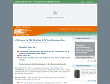 Tablet Screenshot of eandlheating.com